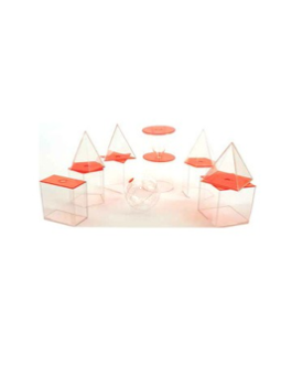 TRANSPARENT 3D SOLID SET 10CM